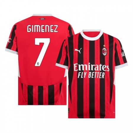 Camisola AC Milan Gimenez 7 1º Equipamento 2024-25 Manga Curta
